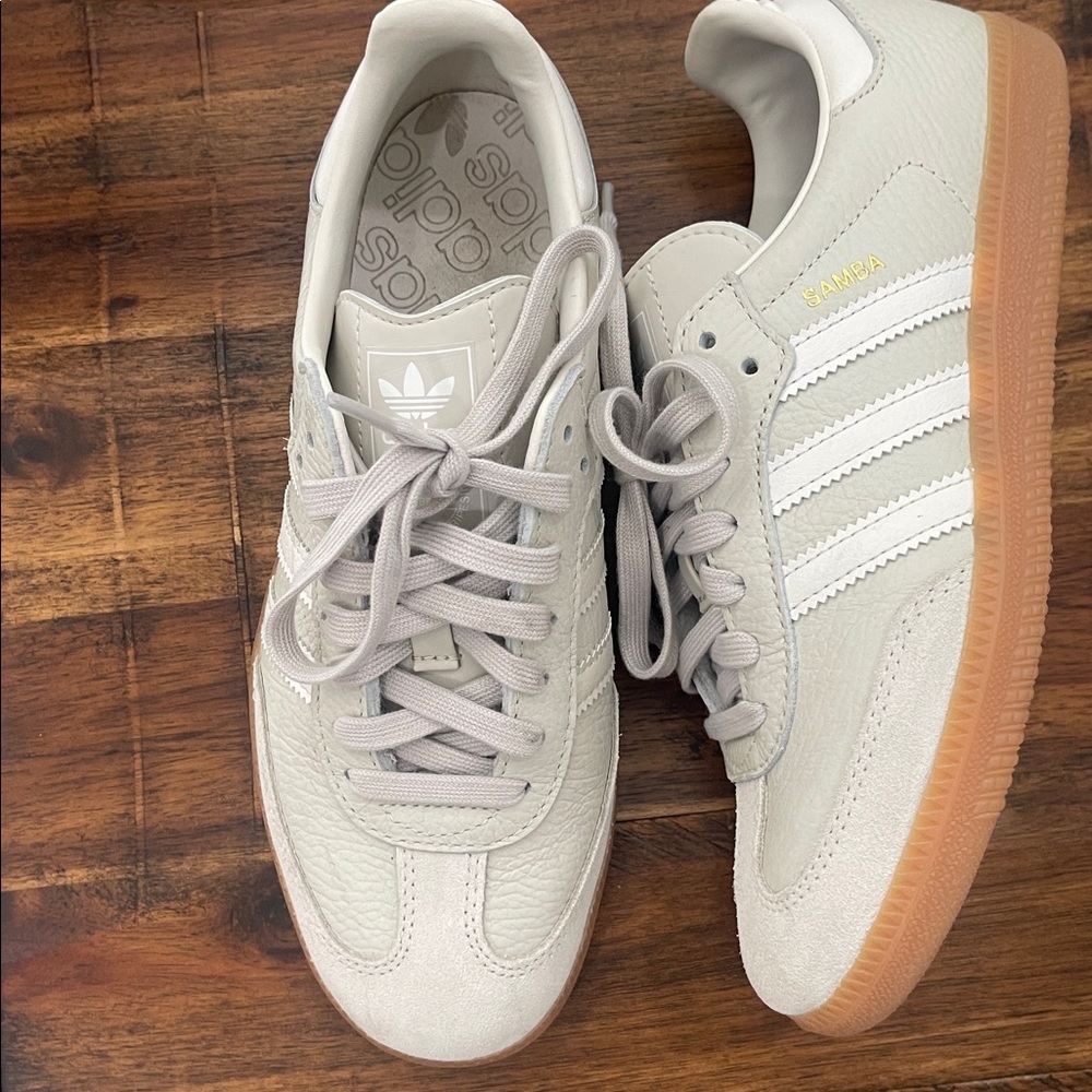Adidas Samba OG Women’s Aluminum Gum Beige IE7013 size 6.5 - Picture 13 of 16